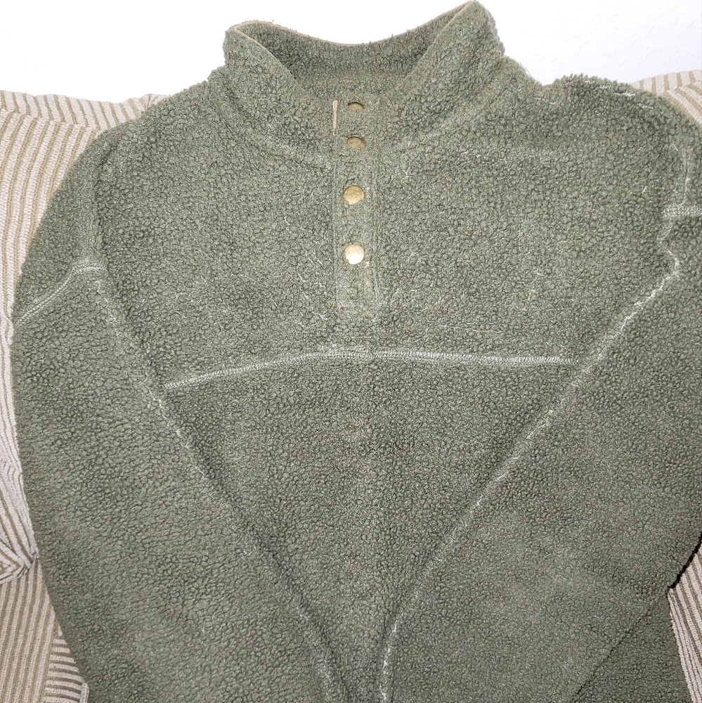 3 count - Fleece 3/4 button pullovers. Lot of 3. Size XL.